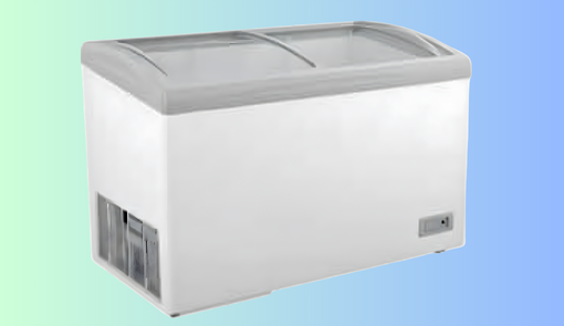 Curved Glass Top Freezers